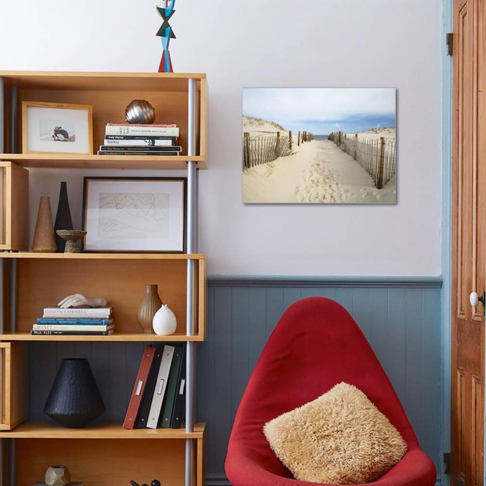 Quiet Beach， Scenic Stretched Canvas Wall Art by Stephen Mallon Sold by ArtCom