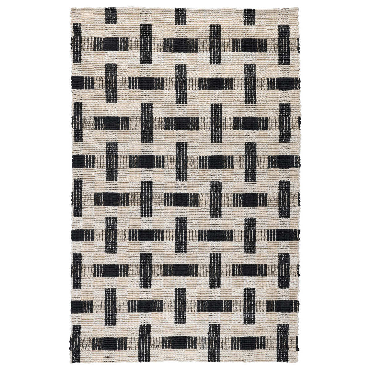 Preston Rug in Ivory & Black by BD Home