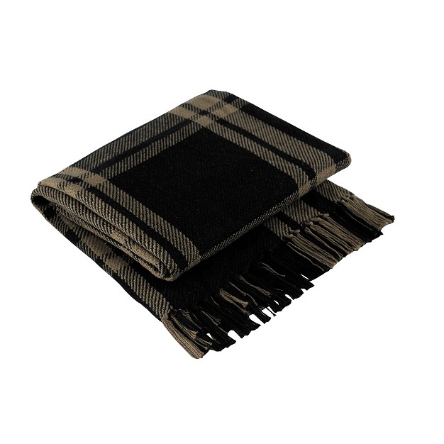 Park Designs Sturbridge Throw Black