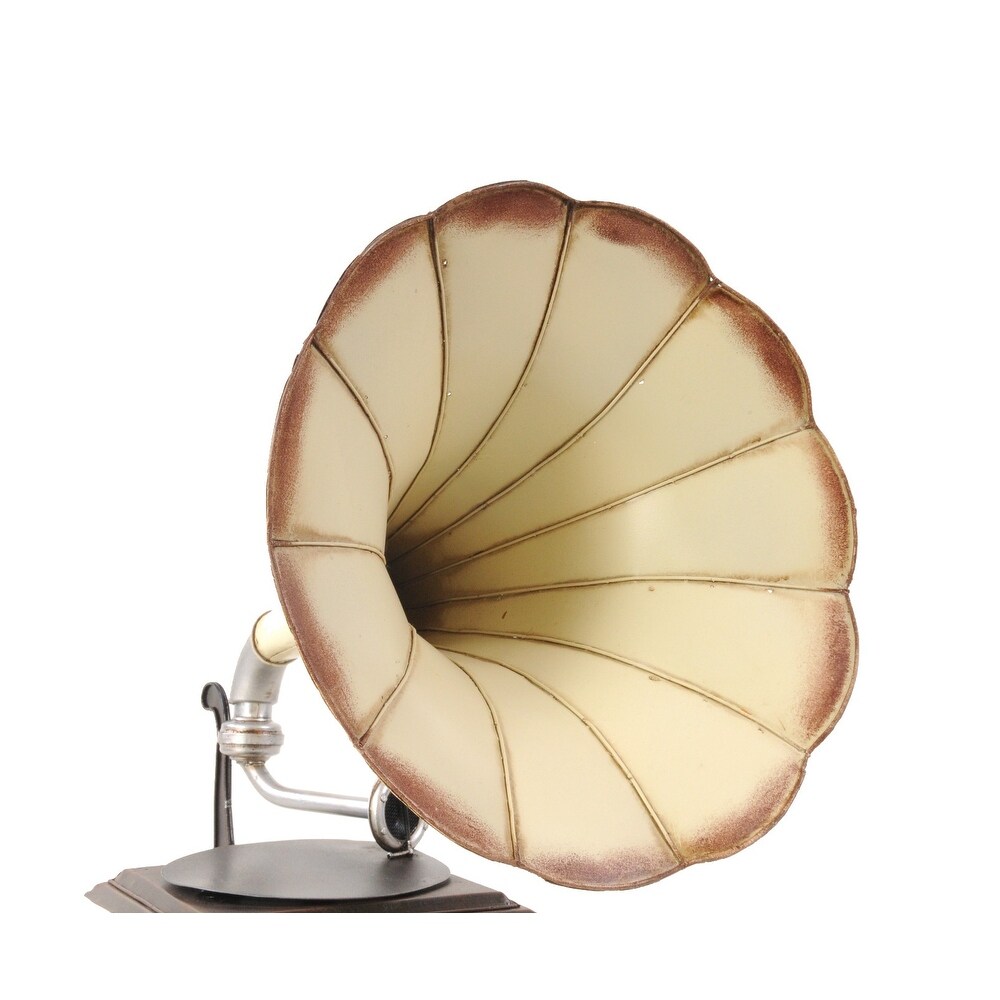 c1911 HMV Gramophone Built to Scale Model Sculpture   15.5\