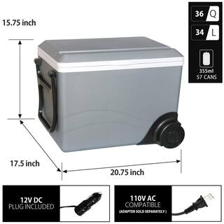 36 Qt. (34 L) Thermoelectric Wheeled Kool Kaddy Cooler W75