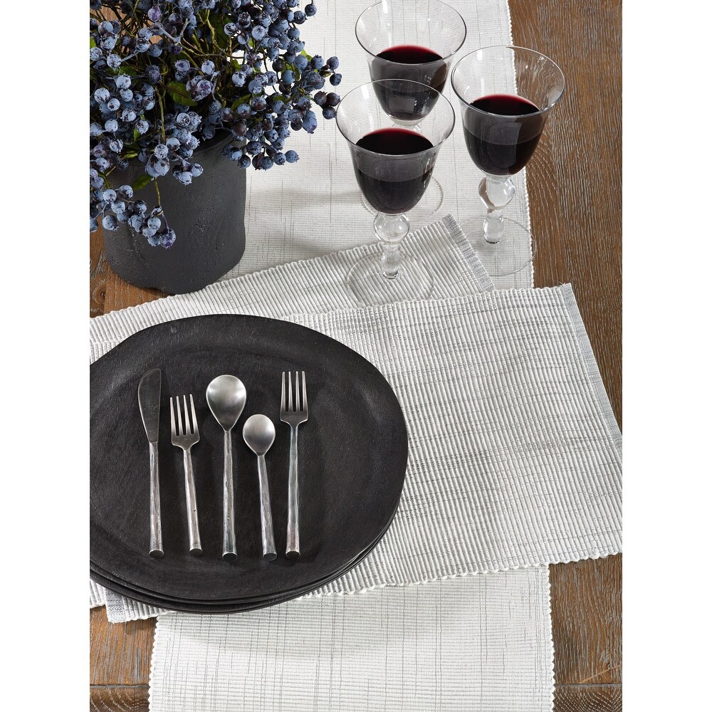 Shimmering Woven Cotton Table Runner