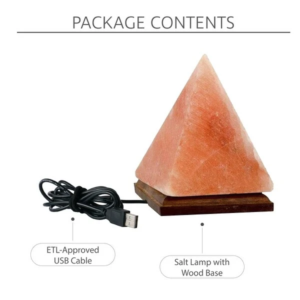 Evalina 8 Color Modes Piramide Salt Lamp