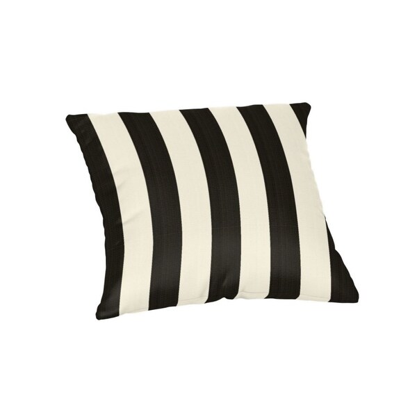 18 inch square Striped Sunbrella Throw Pillow in 20 fabric choices