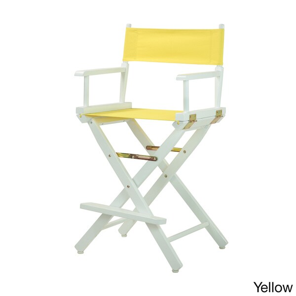 White Frame 24-inch Director's Chair