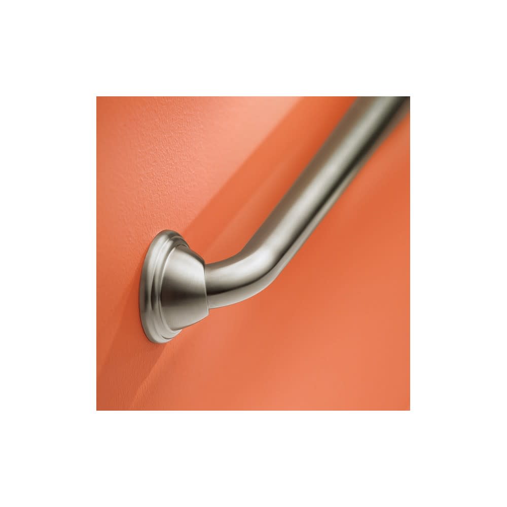 Moen Home Care Elite Grab Bar Brushed Nickel Steel 16