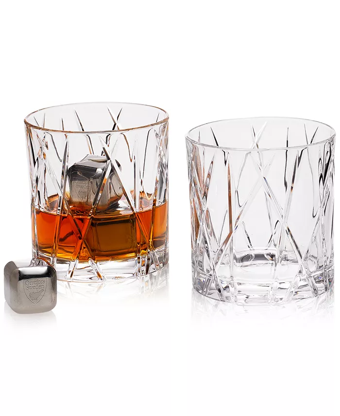 Orrefors City Ice Cubes Set of 4