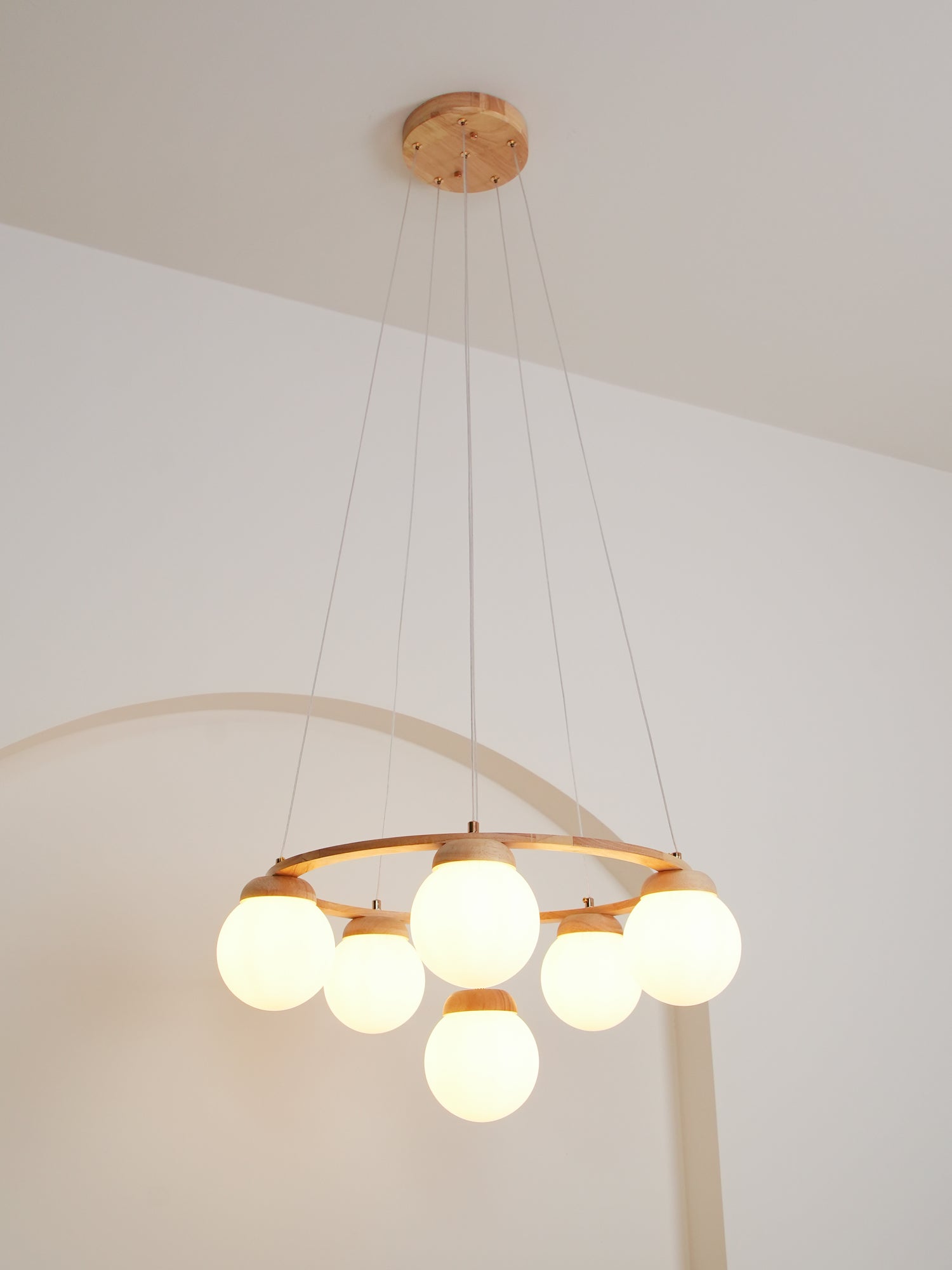 Miira Wood Chandelier