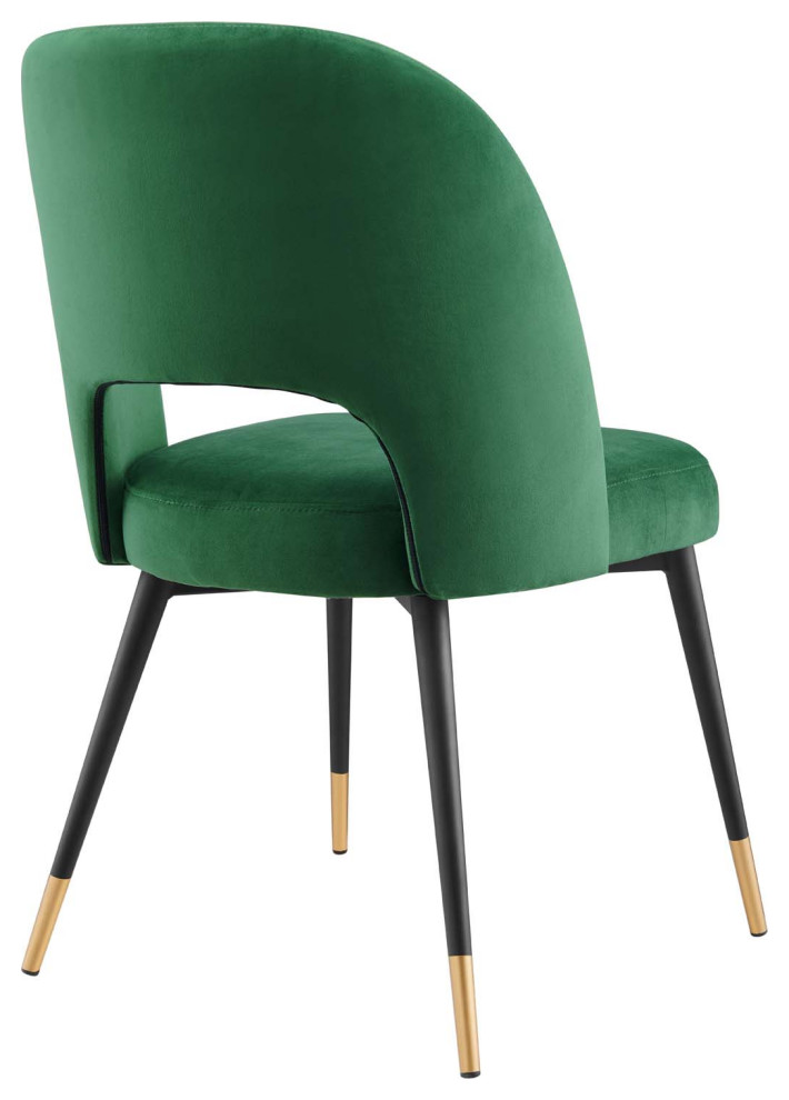 Rouse Performance Velvet Dining Side Chair   Midcentury   Dining Chairs   by Modway  Houzz