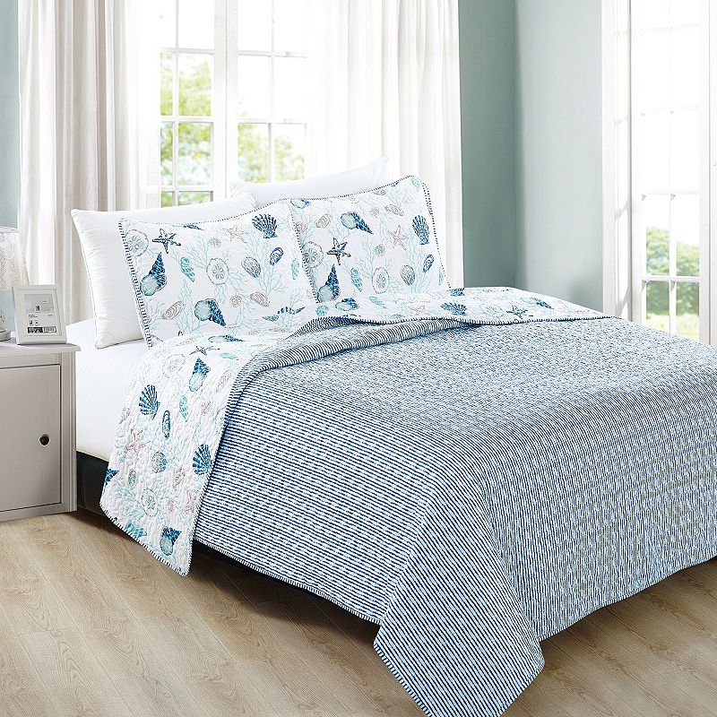 Madelinen? Bali Collection Coastal Quilt Set with Shams