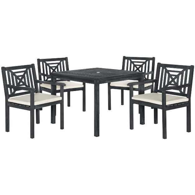 Del Mar 5 Piece Patio Outdoor Dining Set Safavieh