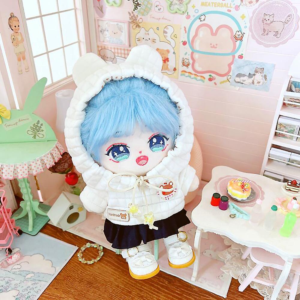 20cm Plushie Doll Hoodie Skirt 8in Stuffed Doll Clothes