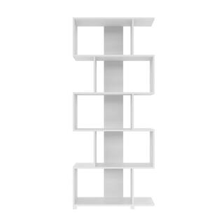 Manhattan Comfort Petrolina Charming 30.91 in. x 12.2 in. White Free Standing Z-Shelf 18AMC6