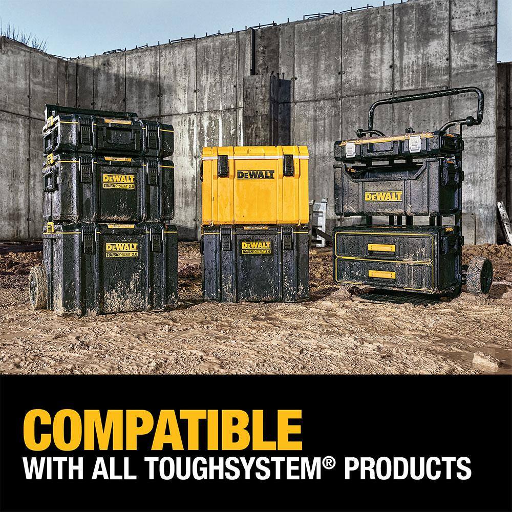 DW Toughsystem 2.0 22 in. Small Tool Box with 10-Compartment Pro Small Parts Organizer DWST08165W14835