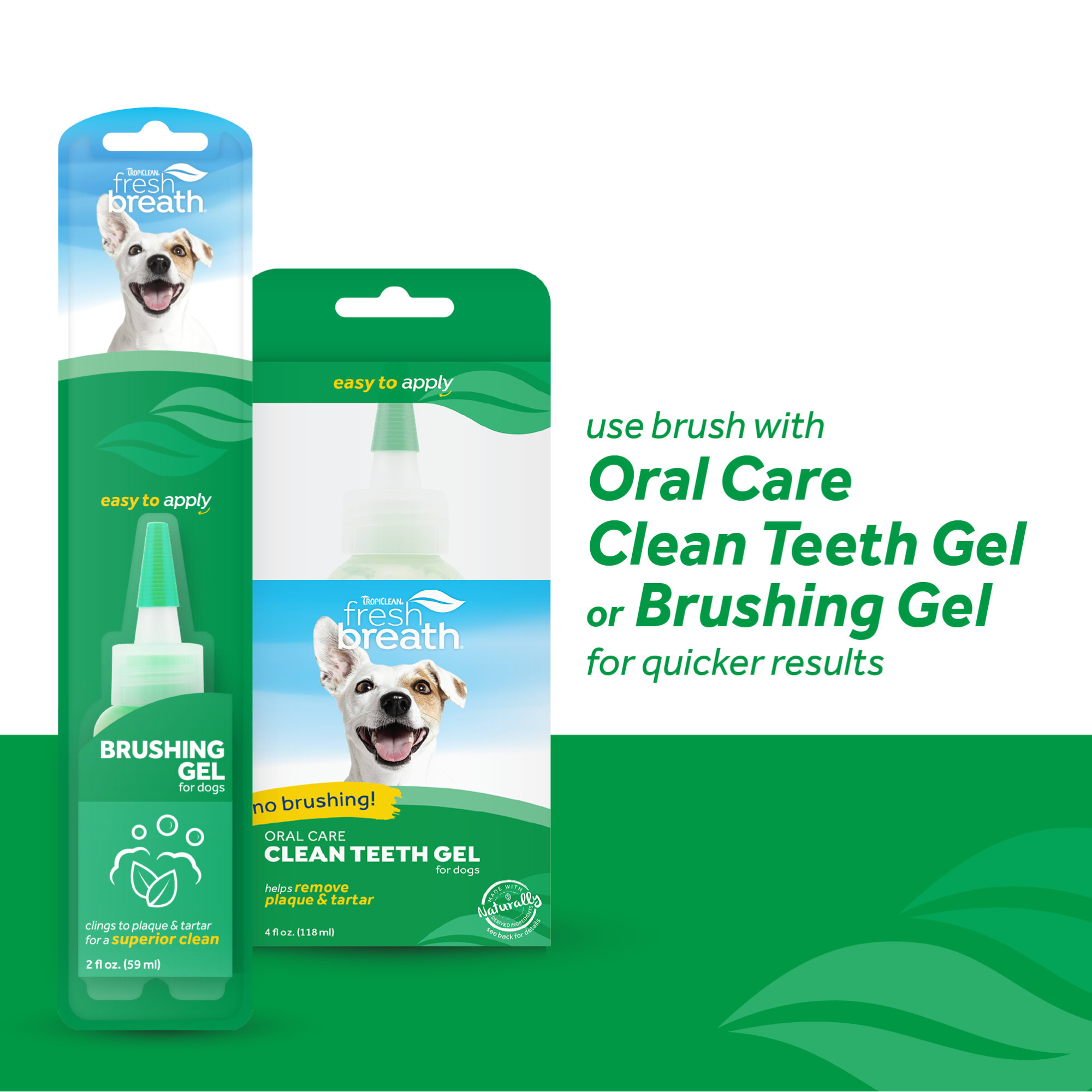 TROPICLEAN Fresh Breath Triple Flex Toothbrush for Small amp; Medium Dogs