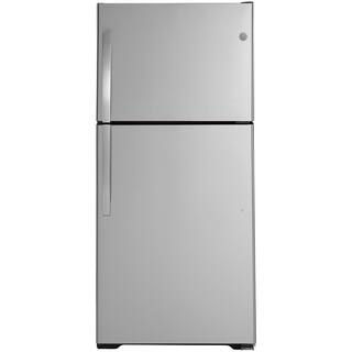 GE 21.9 Cu. Ft. Top Freezer Refrigerator in Fingerprint Resistant Stainless Steel Garage Ready GTS22KYNRFS