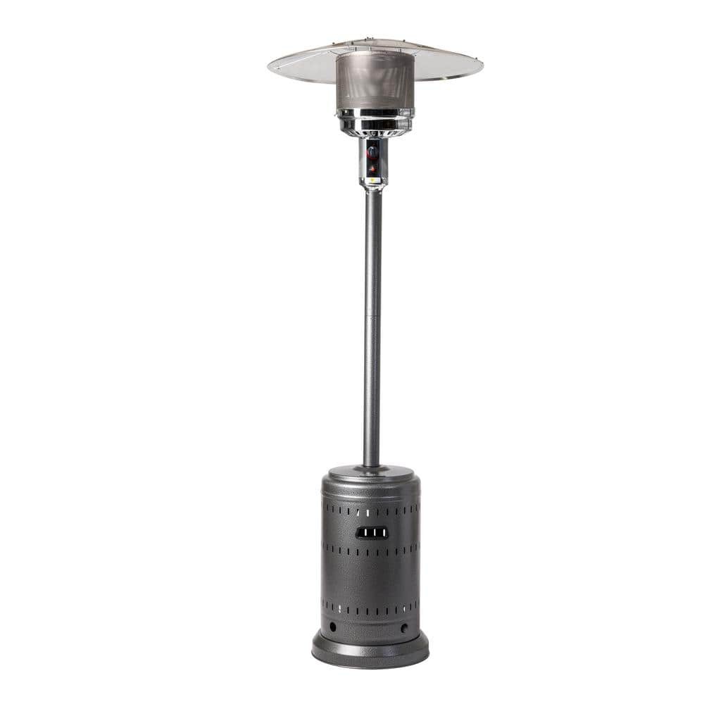 Fire Sense Hammered Platinum 46,000 BTUs Gas Patio Heater 62555