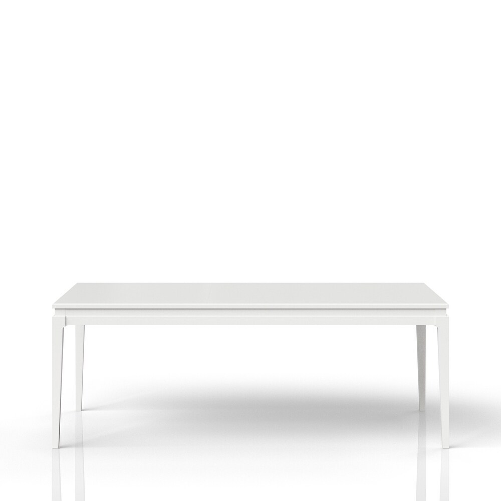 Renascence Rectangular Dining Table  Pearlized White