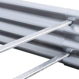 EarthMark Alto Series 36 in. x 17 in. Galvanized Metal Raised Garden Bed Extension Set MGB-H044