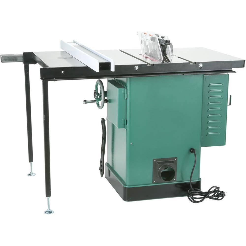 Grizzly Industrial 10 in. 3 HP 240-Volt Cabinet Left-Tilting Table Saw G1023RLW