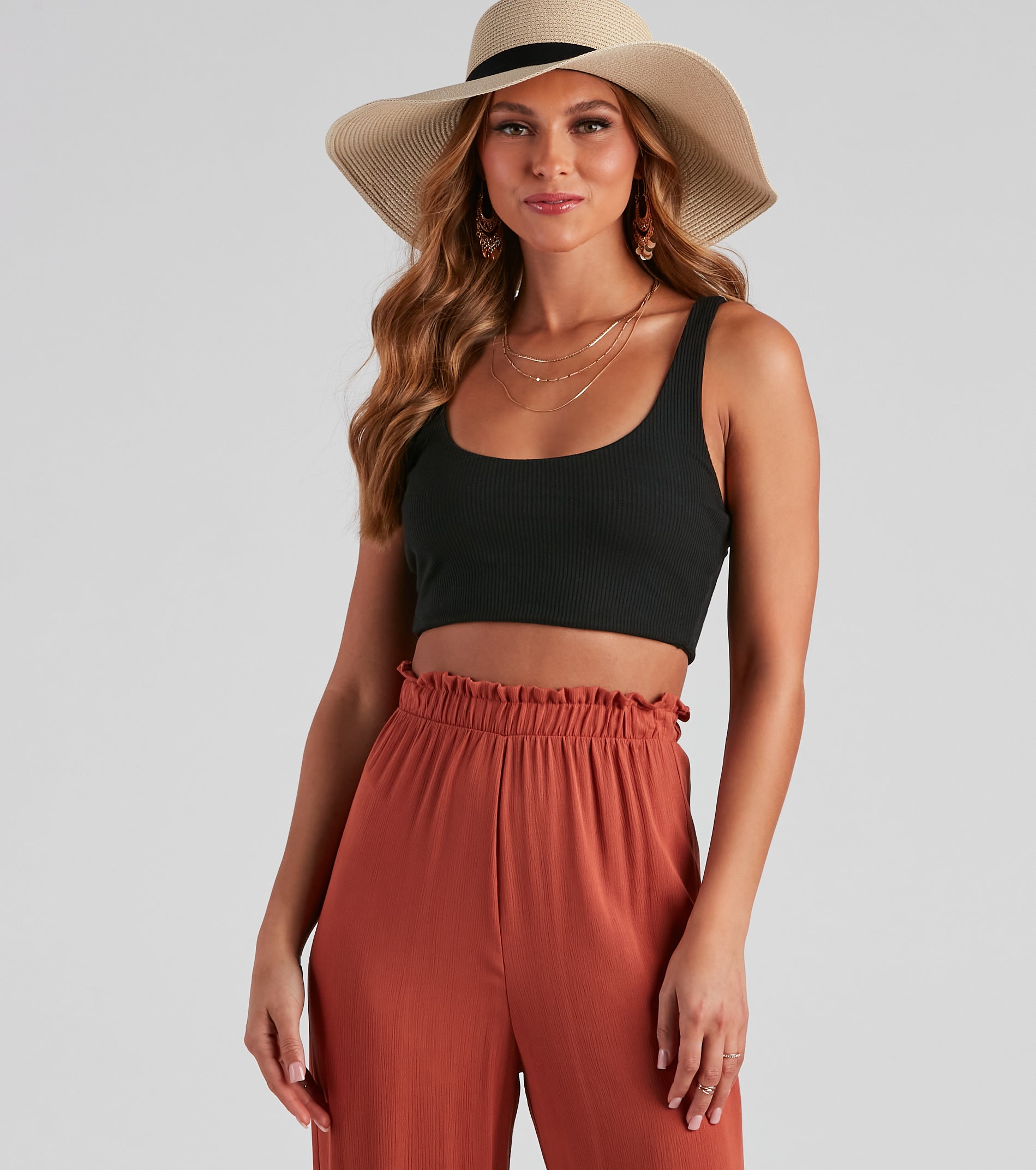 I've Got Needs Scoop Neck Crop Top