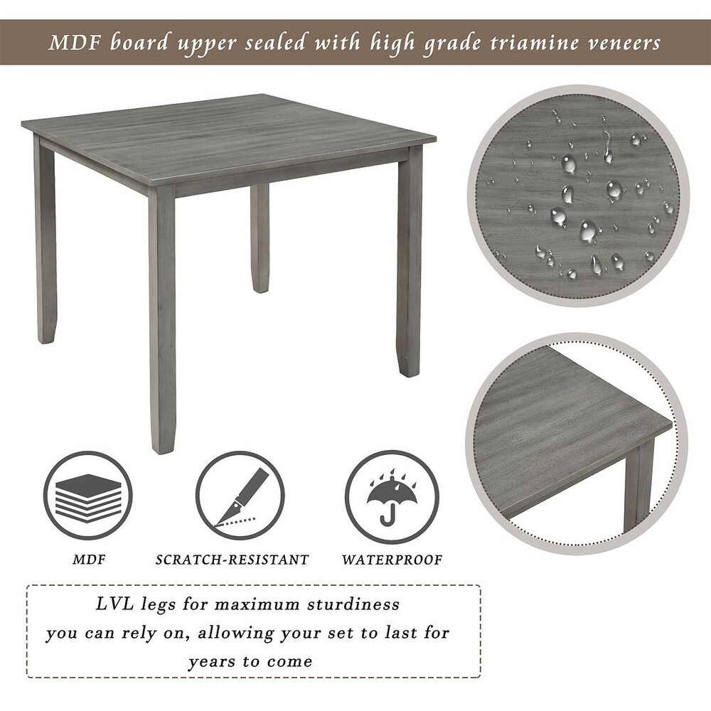 Square Dining Table Set for 4   35\