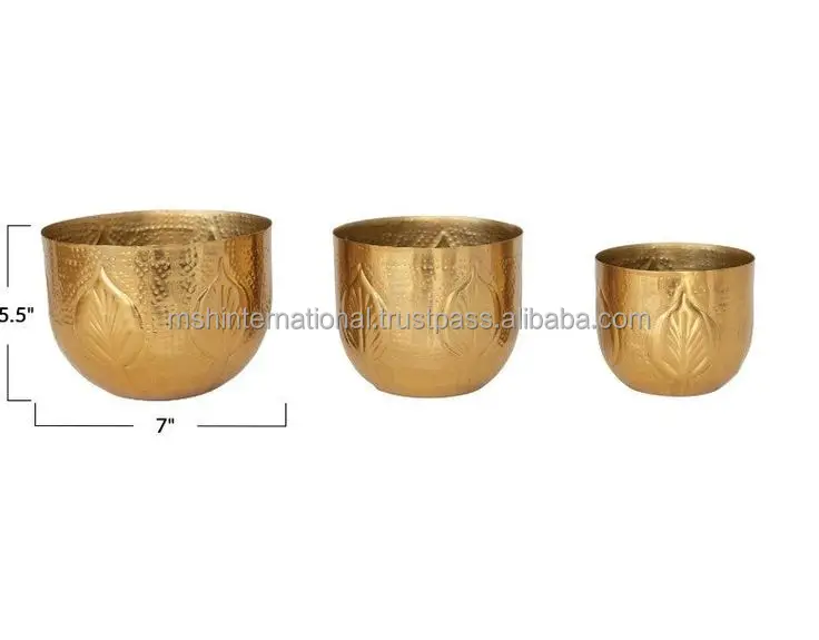 Metal Flower Pot Handmade Factory Customized Flowering Small Planter Wholesale Supplies Plants Mold And Planter Metal Pot