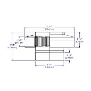 Active Ventilation 4 in. Dia Aluminum Vent Pipe Cap in White VPC-4-WT