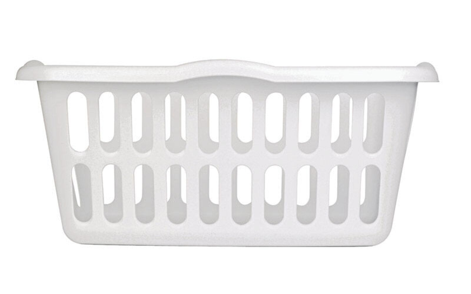 LAUNDRY BASKET WHT