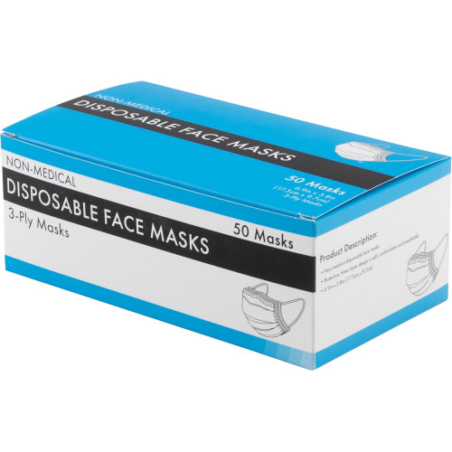 Advantus 3-Ply Disposable Face Masks (39149)