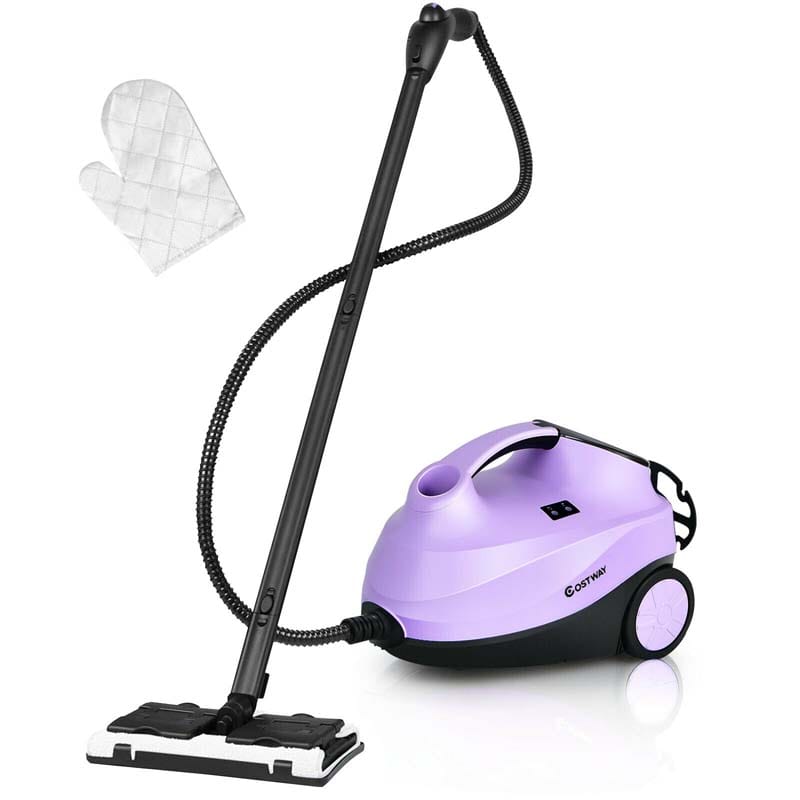 2000W Steam Cleaner, Multipurpose Household Steamer, Heavy Duty Rolling Cleaning Machine with 19 Accessories, 1.5L Water Tank