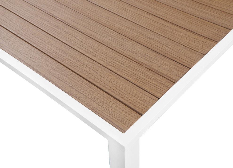 Nizuc Outdoor Patio Extendable Dining Table   Contemporary   Outdoor Dining Tables   by Meridian Furniture  Houzz