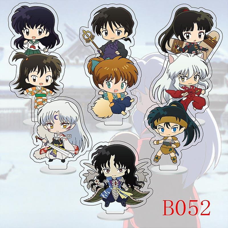 9pcs/set Anime Star Moon Acrylic Stand Model Tsukino Usagi Luna Cat Sailormoon Figure Decoration Action Plate Toys，inuyasha