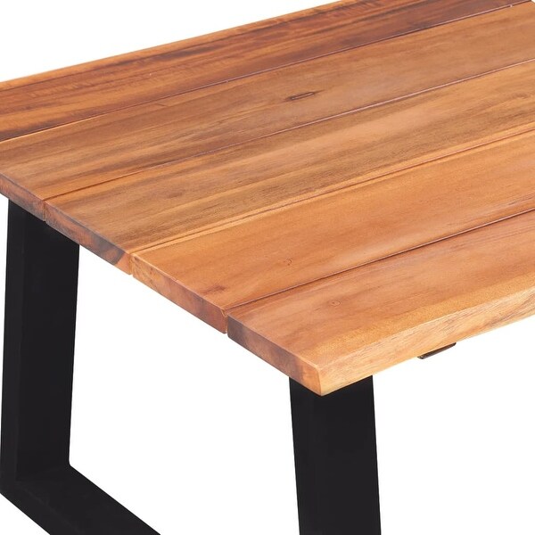 vidaXL Coffee Table Solid Acacia Wood 43.3