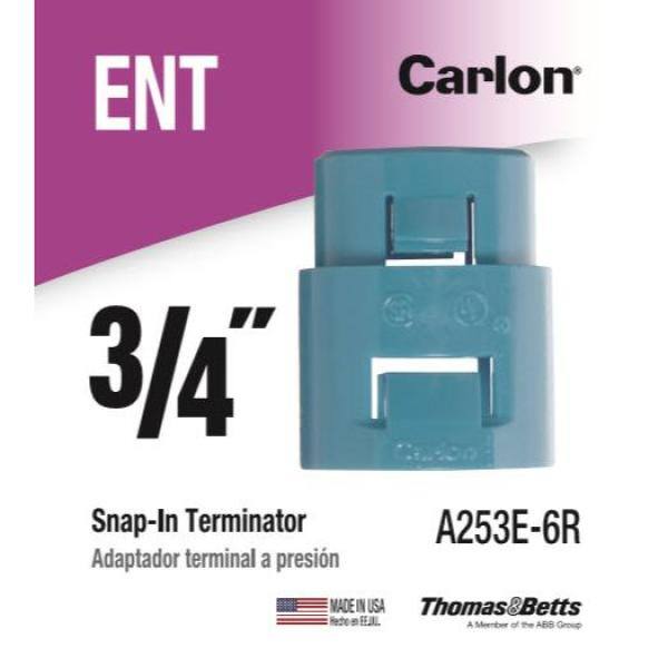 Carlon 34 in. ENT Snap-In Adapter A253E-6R