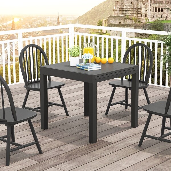 31.5 inches63 inches Adjustable Patio Expandable Dining Table for 46 Person