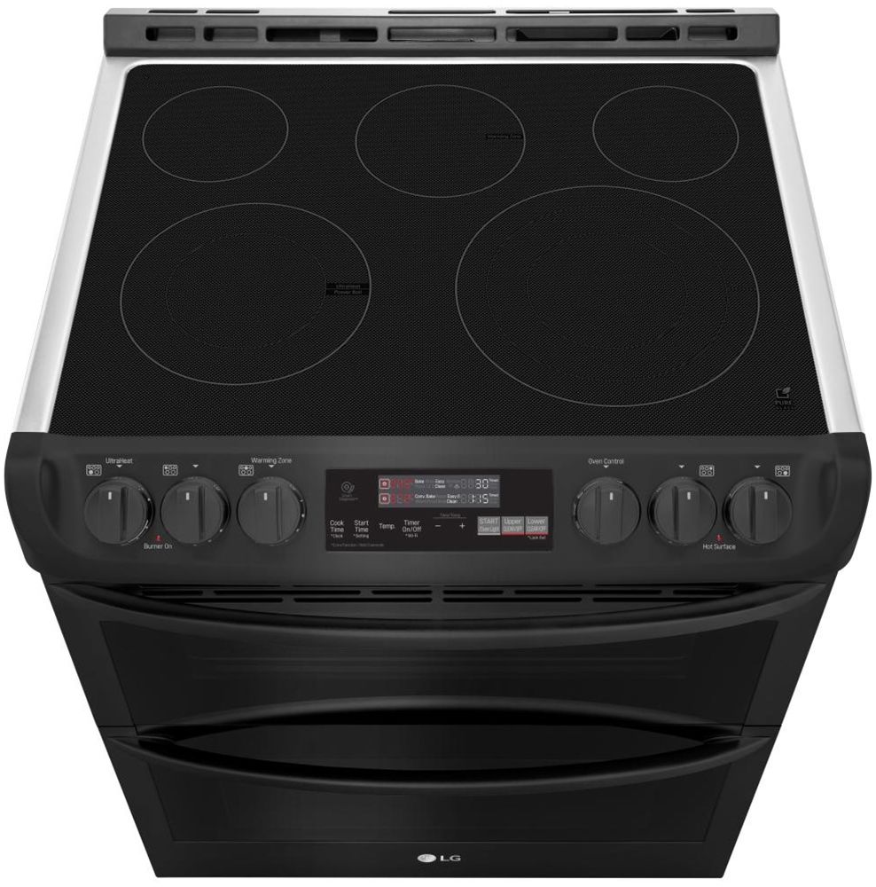 LG 7.3 Cu. Ft. Black Slide-In Double Electric Convection Range With ProBake Convection