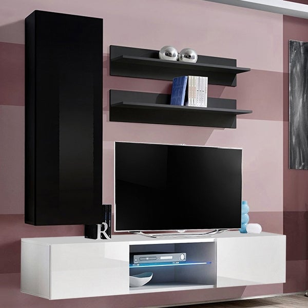 Fly H1 33TV Wall Mounted Floating Modern Entertainment Center