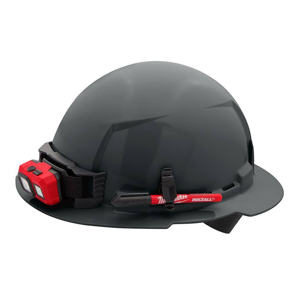 MW BOLT Gray Type 1 Class E Full Brim Non-Vented Hard Hat with 4 Point Ratcheting Suspension 48-73-1115