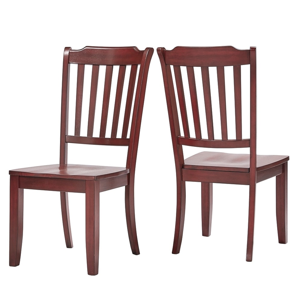 Eleanor Slat back Wood Dining Chairs (Set of 2) by iNSPIRE Q Classic