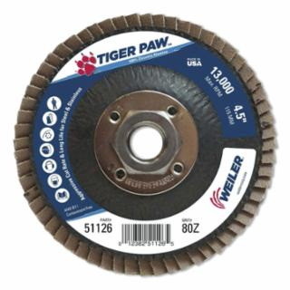 Weiler 804 51126 4 1/2 Tiger Paw Abrasive Flap Di...