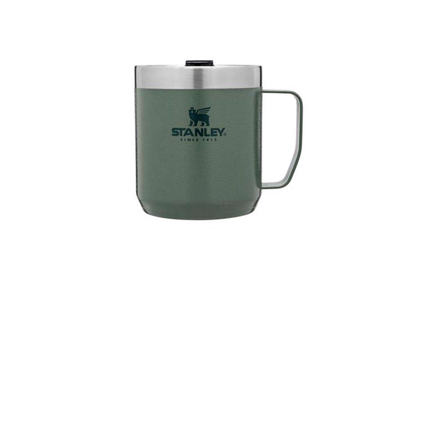 Stanley Classic 12 oz Legendary Hammertone Green BPA Free Insulated Mug