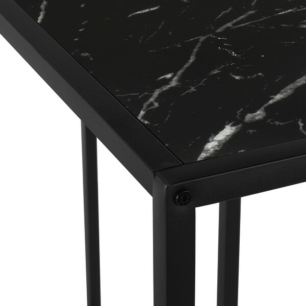 Accent Table， Console， Entryway， Narrow， Corner， Living Room， Bedroom， Metal， Laminate， Contemporary， Modern - 36