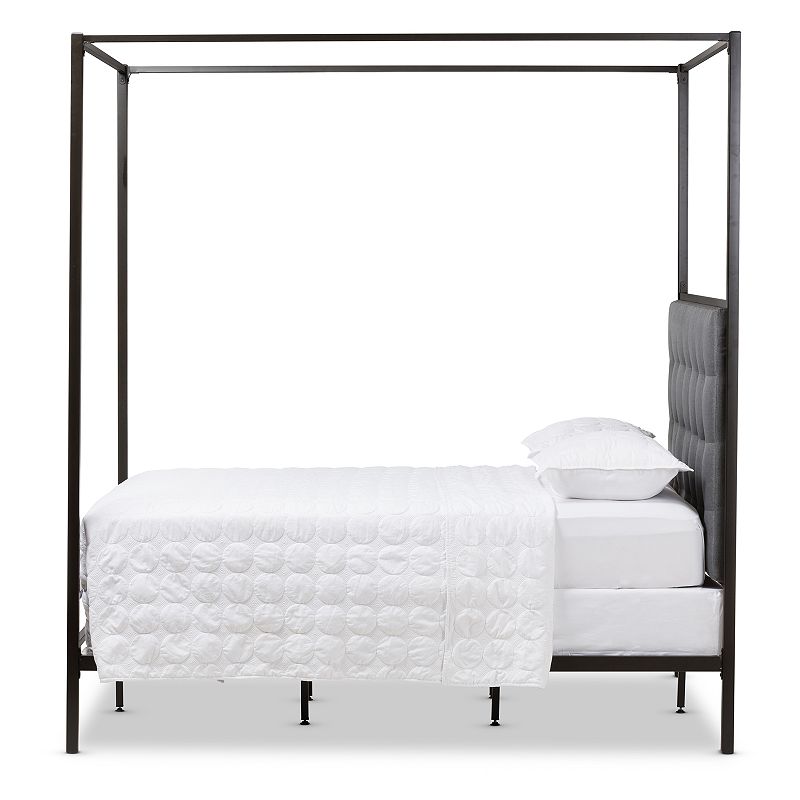 Baxton Studio Eleanor Canopy Queen Bed