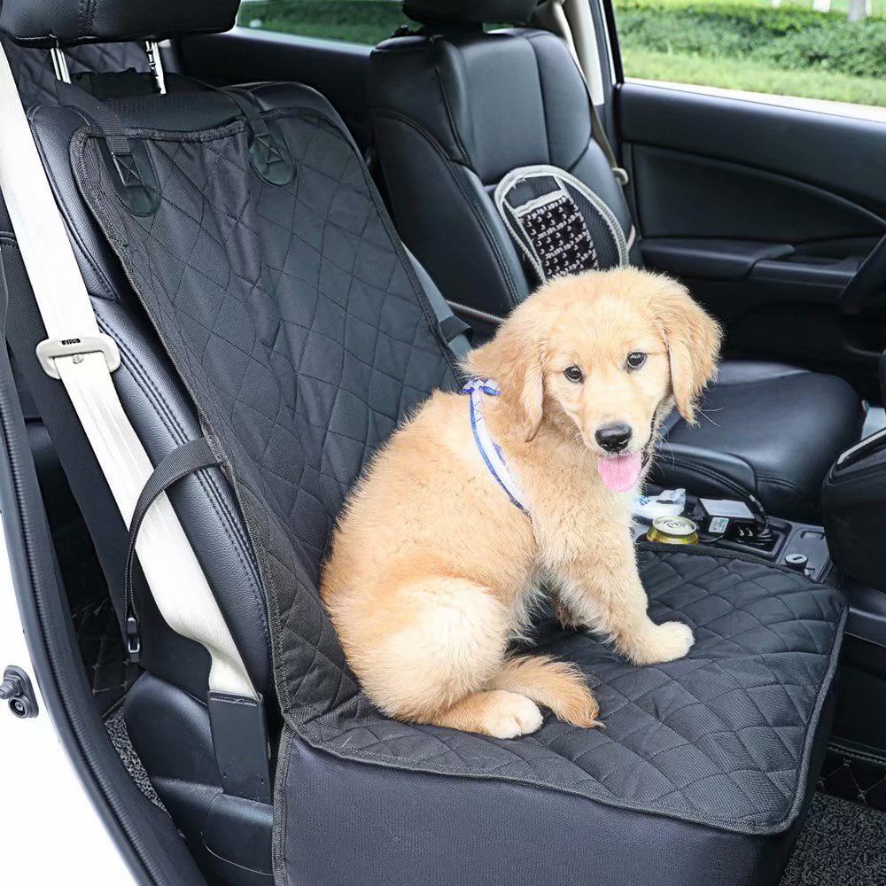 100% Waterproof Dog Car Seat Covers， Upgraded Front Car Seat Cover for Dogs