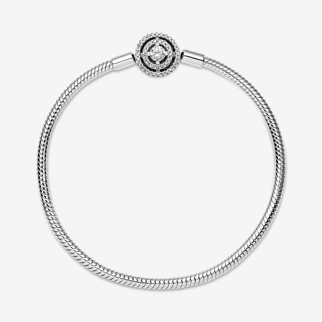 PANDORA  Pandora Moments Halo Snake Chain Bracelet