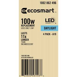 100-Watt Equivalent A19 Non-Dimmable LED Light Bulb Daylight (16-Pack) A7A19A100WUL03