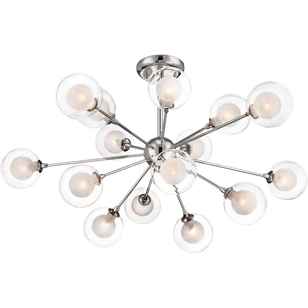 Wide 15 light Sputnik Double Glass For Bedroom