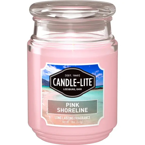 Candle-Lite 18 oz Pink Shoreline Candle