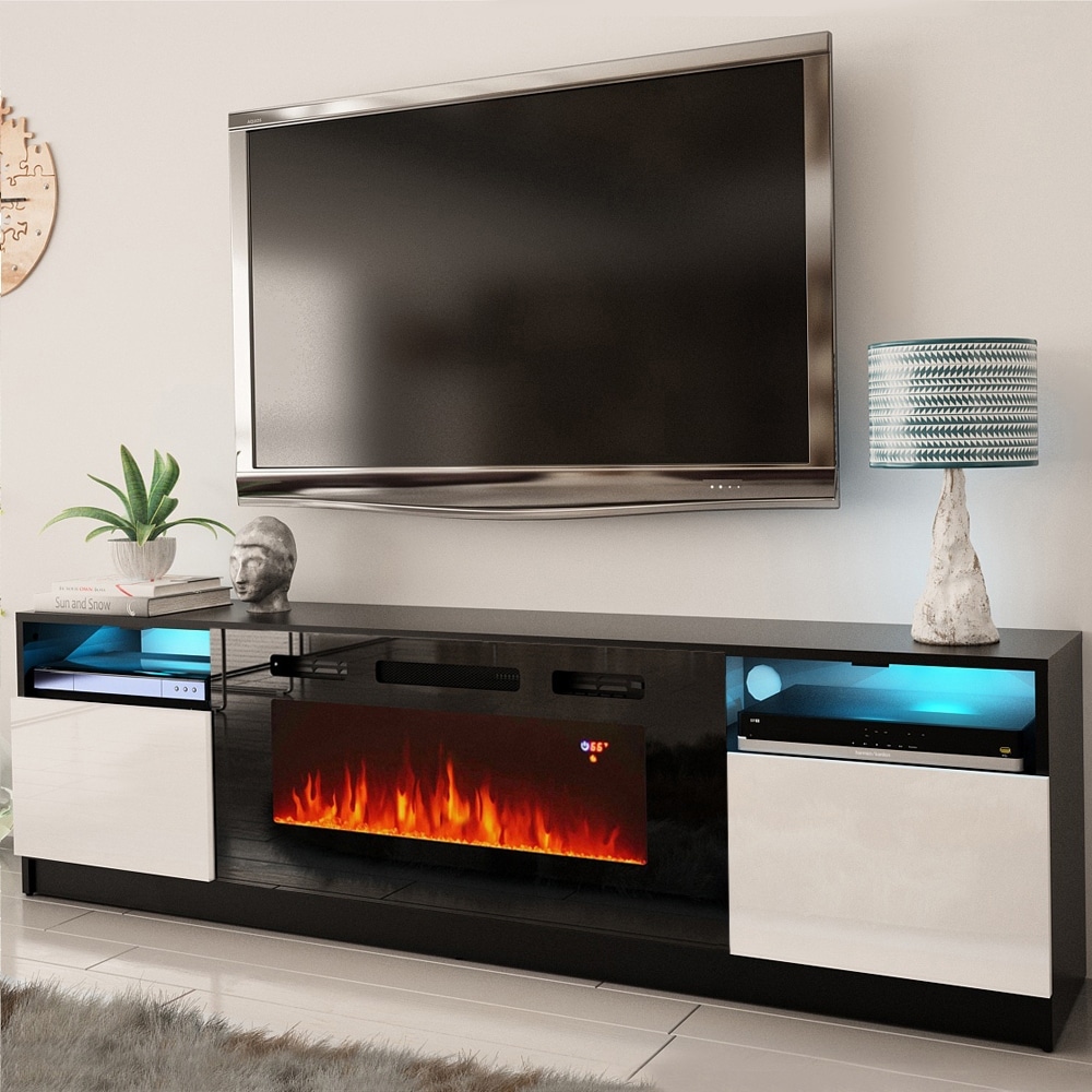 Strick   Bolton Amsden Electric Fireplace TV Stand